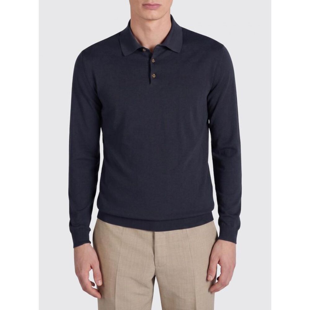 Zanone Polo Shirt Men Blue